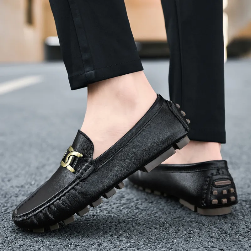 KUPE Gommino Loafers Men Black-3