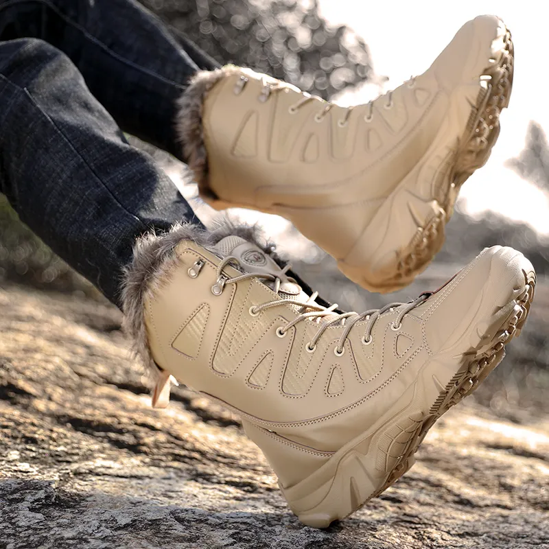 KUPE Slip Resistant Coverage Short Snow Boots Men's-9