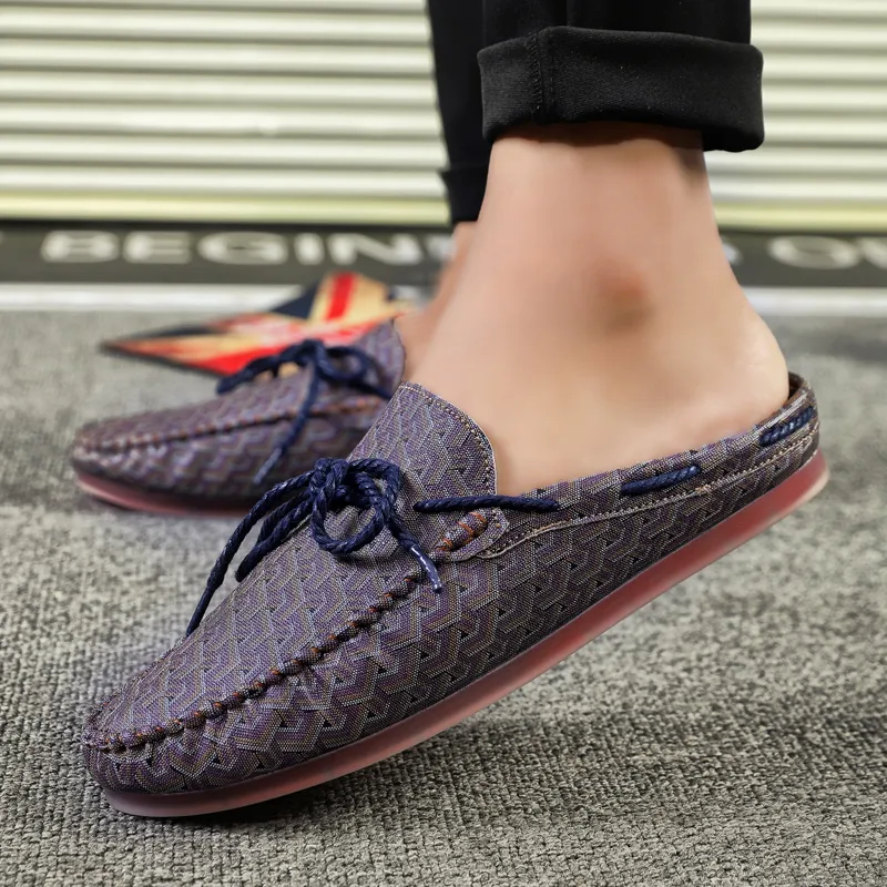KUPE Slip Resistant Abrasion Resistant Wrap toe Slippers Men's-8