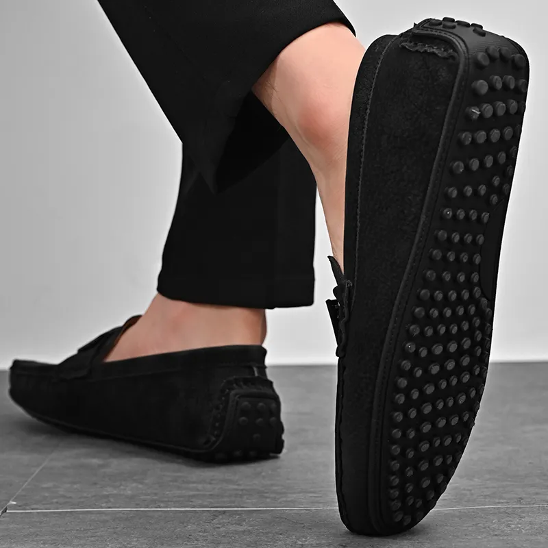 KUPE Gommino Loafers Men Black-16