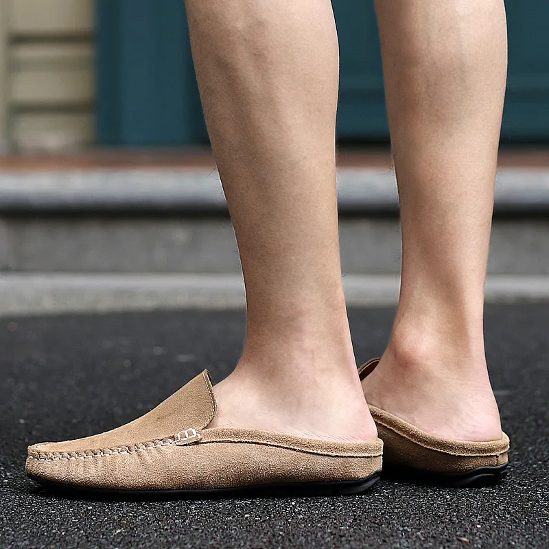 KUPE Slip-Resistant Wrap-toe Slippers Men's-17