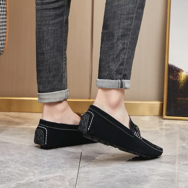KUPE Gommino Loafers Men Black-4