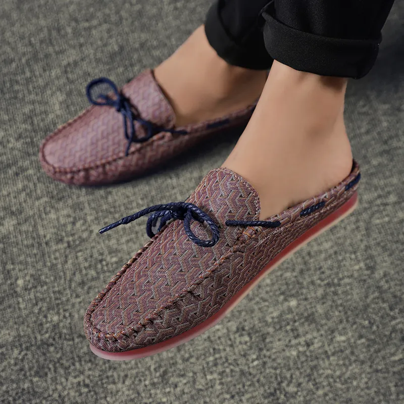 KUPE Slip Resistant Abrasion Resistant Wrap toe Slippers Men's-17