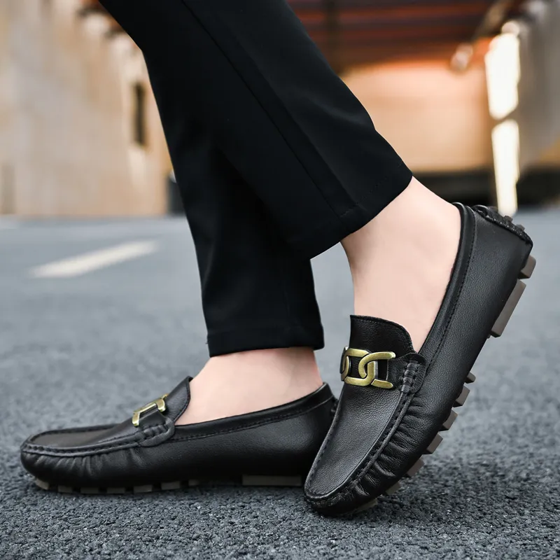 KUPE Gommino Loafers Men Black-4