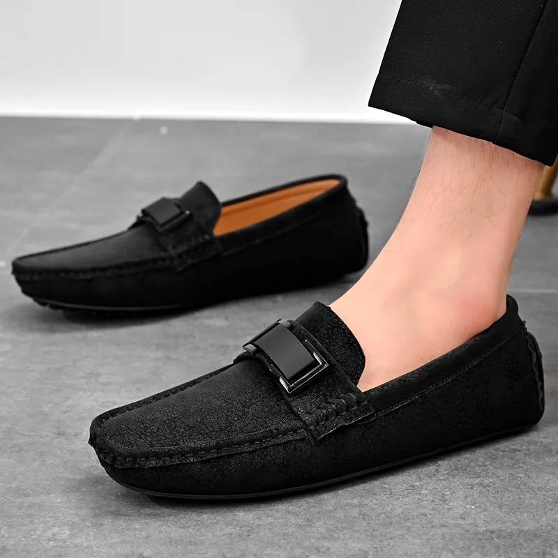 KUPE Gommino Loafers Men Black-18