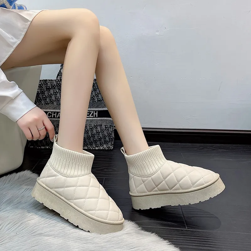 KUPE Thermal Abrasion Resistant Cushioning Coverage Short Snow Boots Women's-2