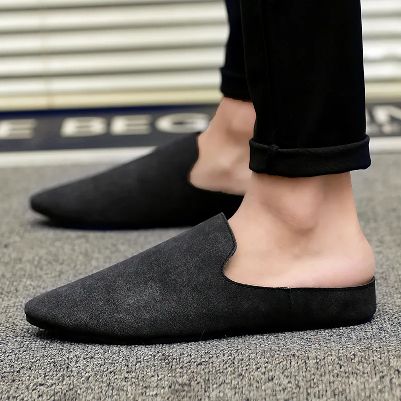 KUPE Rubber Sole Slip Resistant Closed Toe Slippers Men's-7