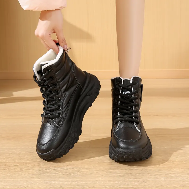 KUPE Waterproof And Slip Resistant Coverage Short Snow Boots Women's-11