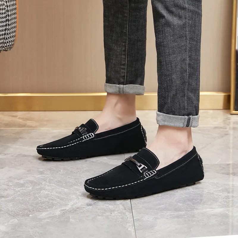 KUPE Gommino Loafers Men Black-2