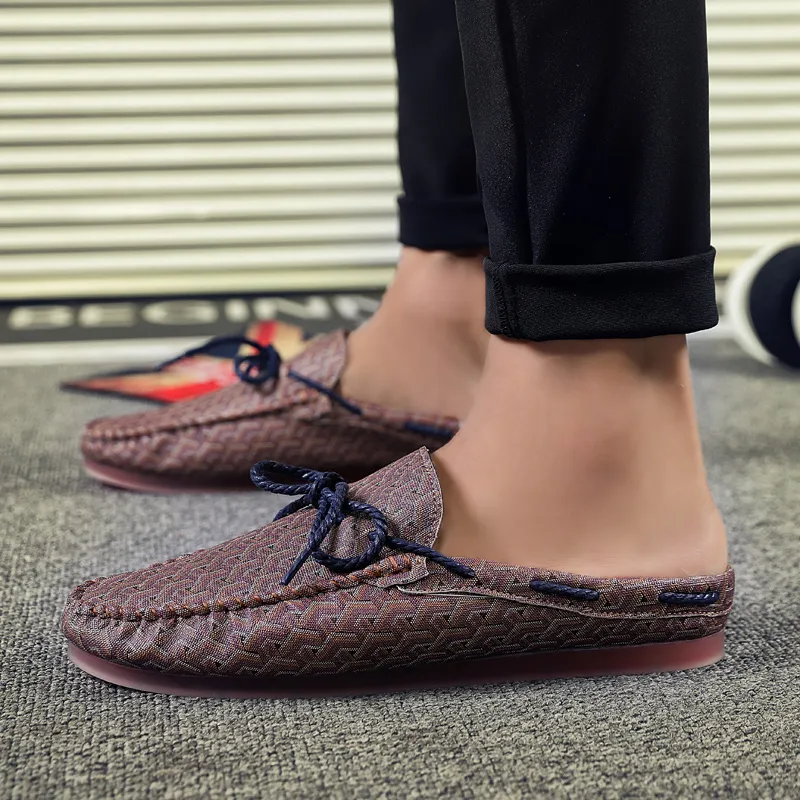 KUPE Slip Resistant Abrasion Resistant Wrap toe Slippers Men's-13