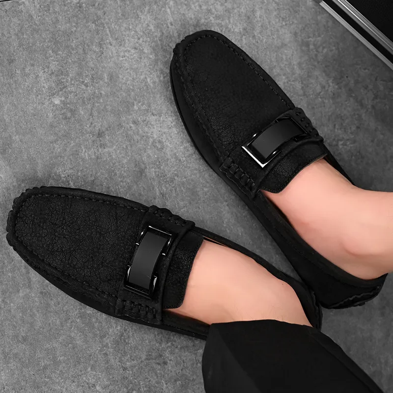 KUPE Gommino Loafers Men Black-19