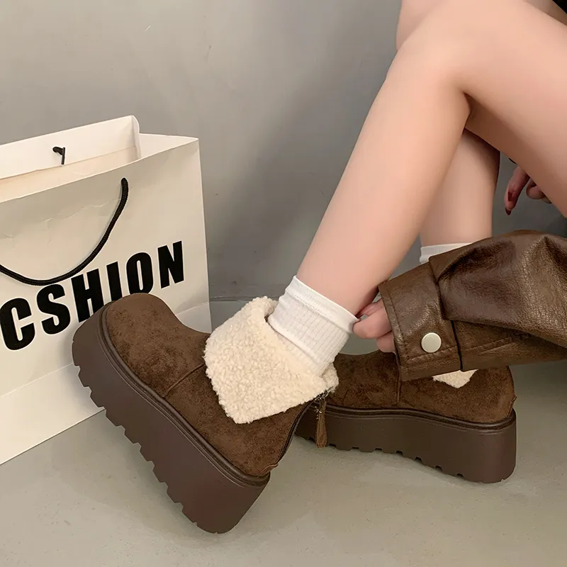 KUPE Warm Slip Resistant Coverage Short Snow Boots Women's-11