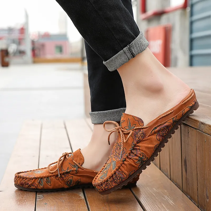 KUPE Abrasion-Resistant Wrap-toe Slippers Men's-2
