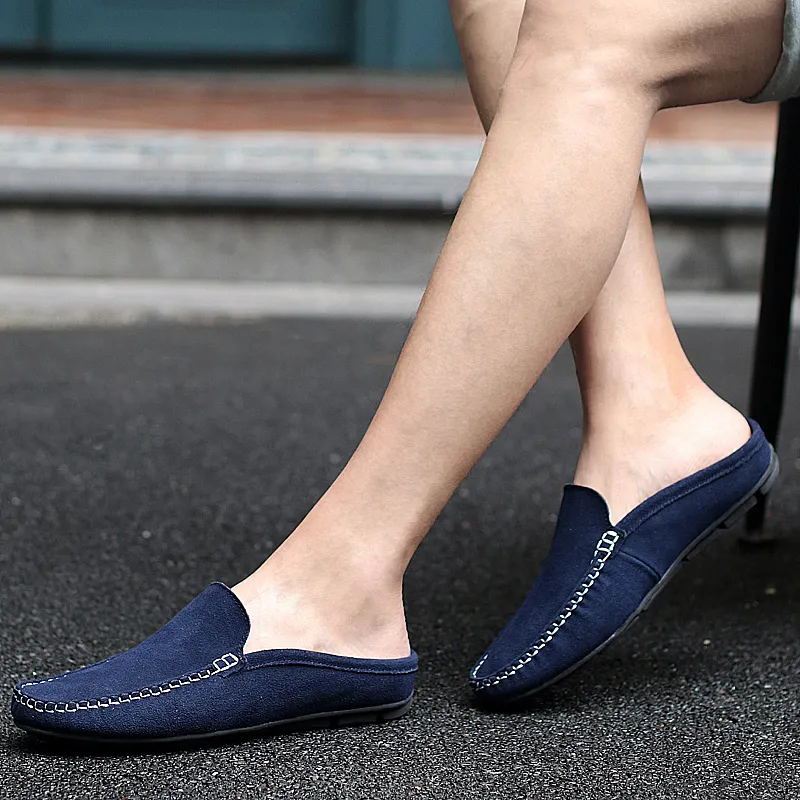 KUPE Slip-Resistant Wrap-toe Slippers Men's-5