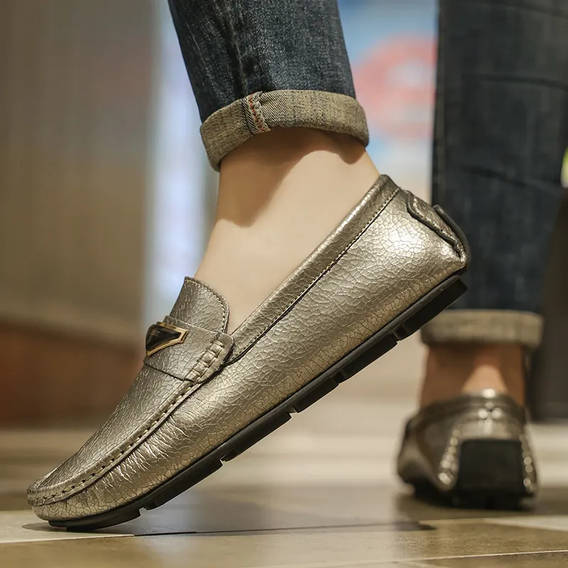 KUPE Gommino Loafers Men Black/Silver-7