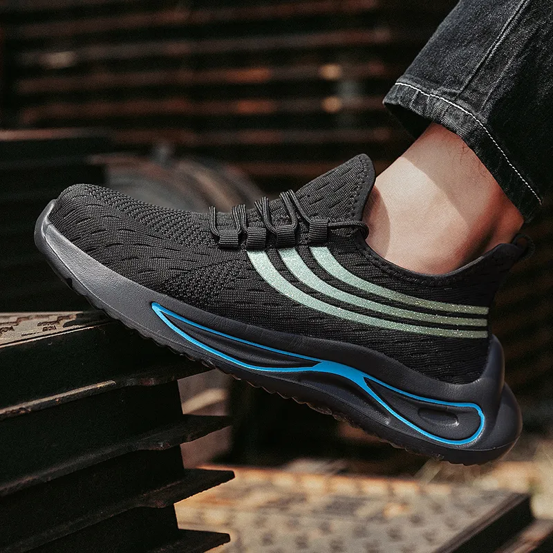 KUPE Abrasion Resistant Slip Resistant Casual Shoes Men's Black-2