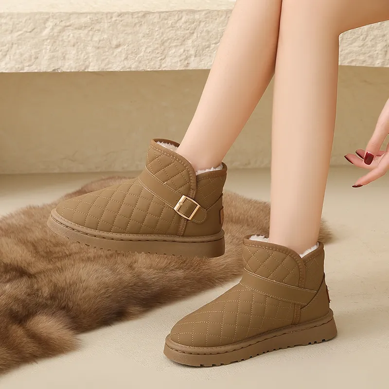 KUPE Anti Slip And Wear Resistant Warm Short Snow Boots Women's-5