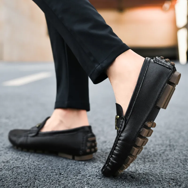 KUPE Gommino Loafers Men Black-1