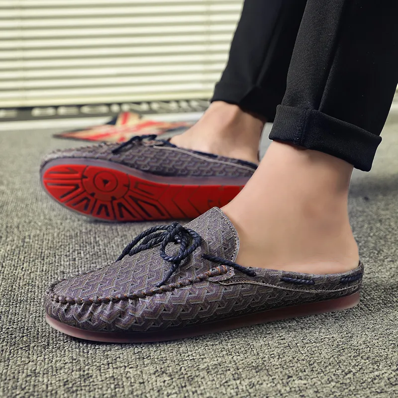KUPE Slip Resistant Abrasion Resistant Wrap toe Slippers Men's-11