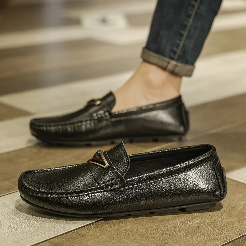 KUPE Gommino Loafers Men Black/Silver-1