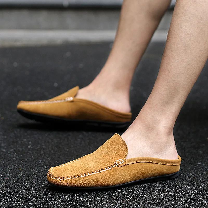 KUPE Slip-Resistant Wrap-toe Slippers Men's-10