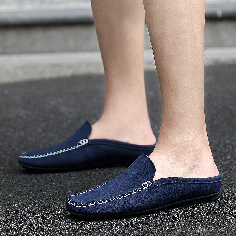 KUPE Slip-Resistant Wrap-toe Slippers Men's-4