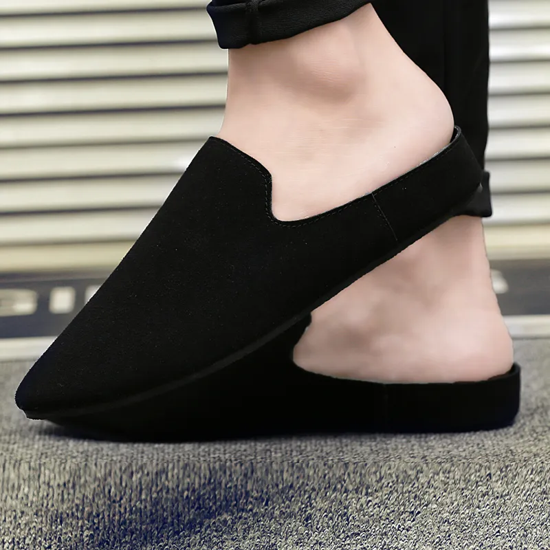 KUPE Rubber Sole Slip Resistant Closed Toe Slippers Men's-3
