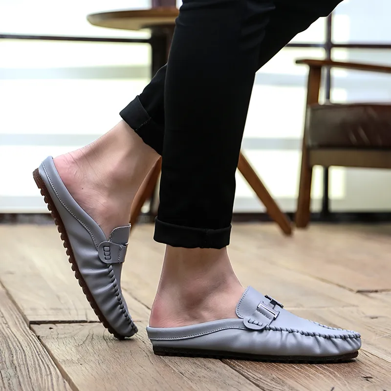 KUPE Abrasion-Resistant Wrap-toe Slippers Men's-17