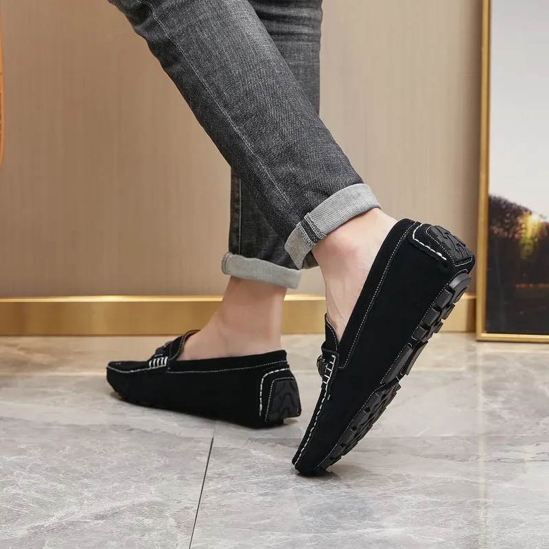 KUPE Gommino Loafers Men Black-3
