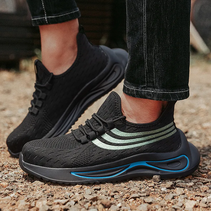 KUPE Abrasion Resistant Slip Resistant Casual Shoes Men's Black-1