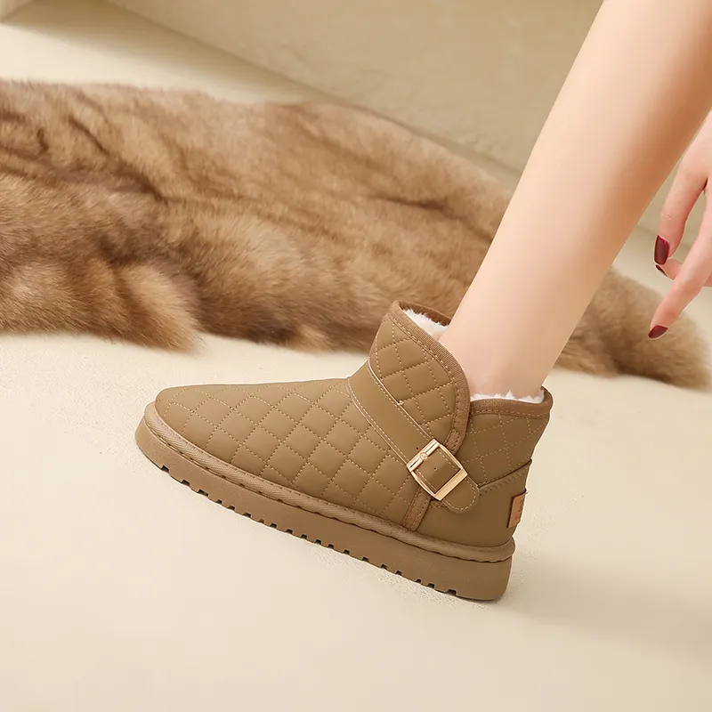 KUPE Anti Slip And Wear Resistant Warm Short Snow Boots Women's-3