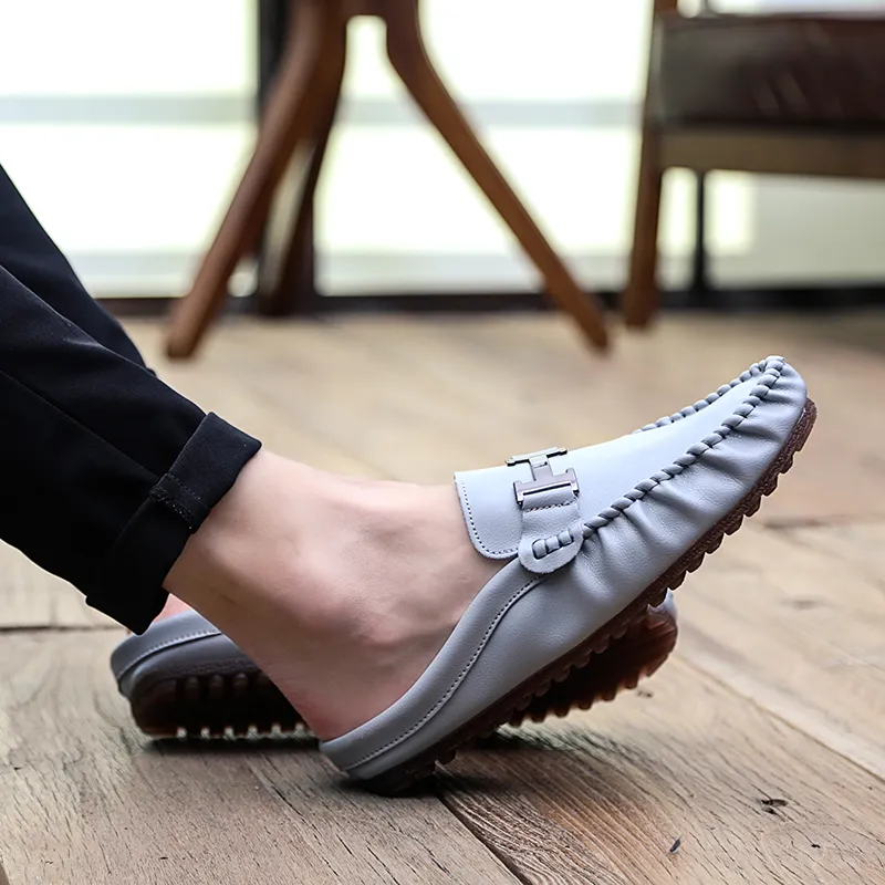 KUPE Abrasion-Resistant Wrap-toe Slippers Men's-14