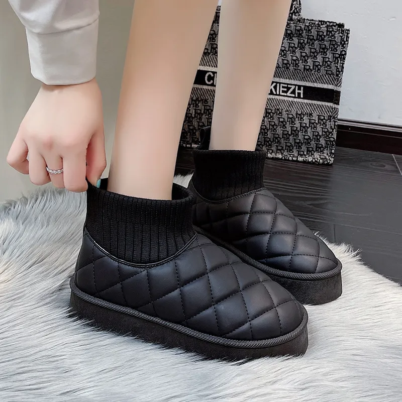 KUPE Thermal Abrasion Resistant Cushioning Coverage Short Snow Boots Women's-11
