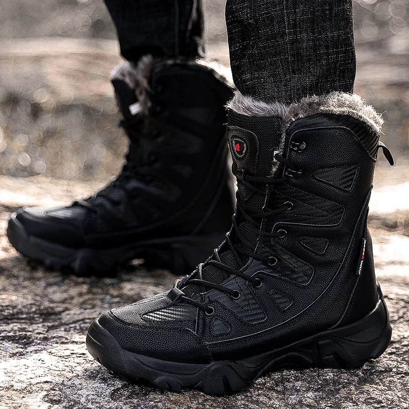 KUPE Slip Resistant Coverage Short Snow Boots Men's-5