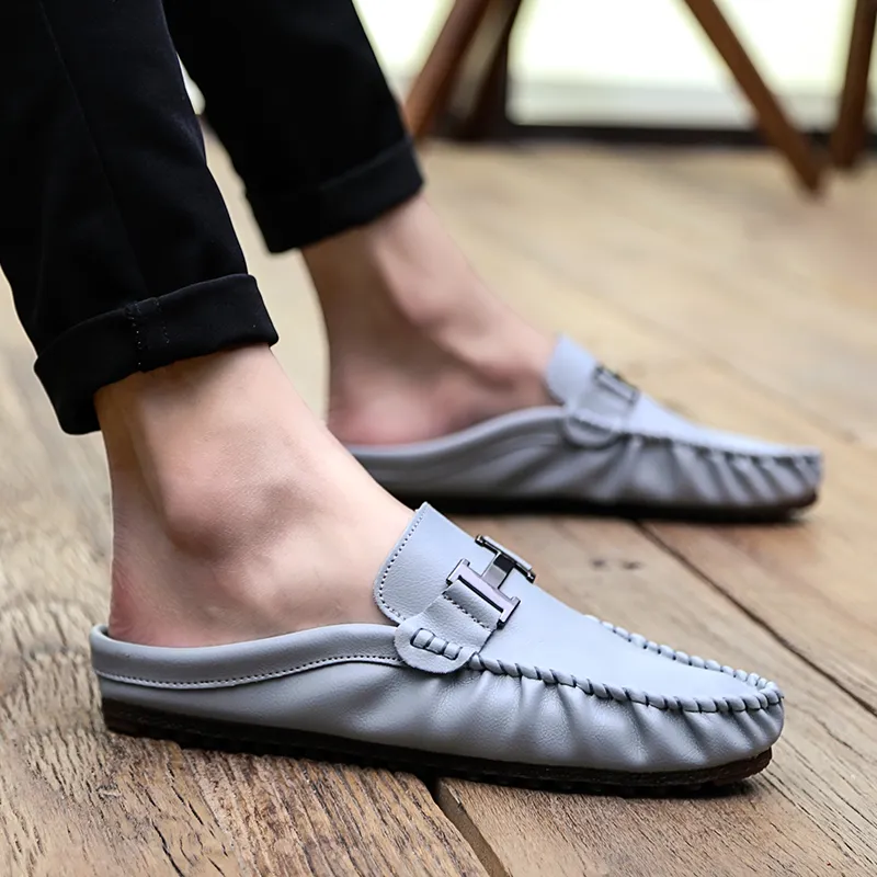 KUPE Abrasion-Resistant Wrap-toe Slippers Men's-13