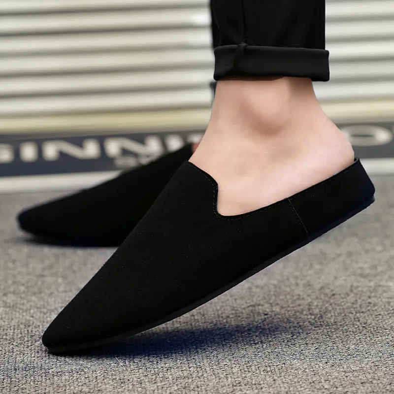 KUPE Rubber Sole Slip Resistant Closed Toe Slippers Men's-2