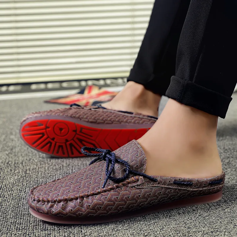 KUPE Slip Resistant Abrasion Resistant Wrap toe Slippers Men's-16