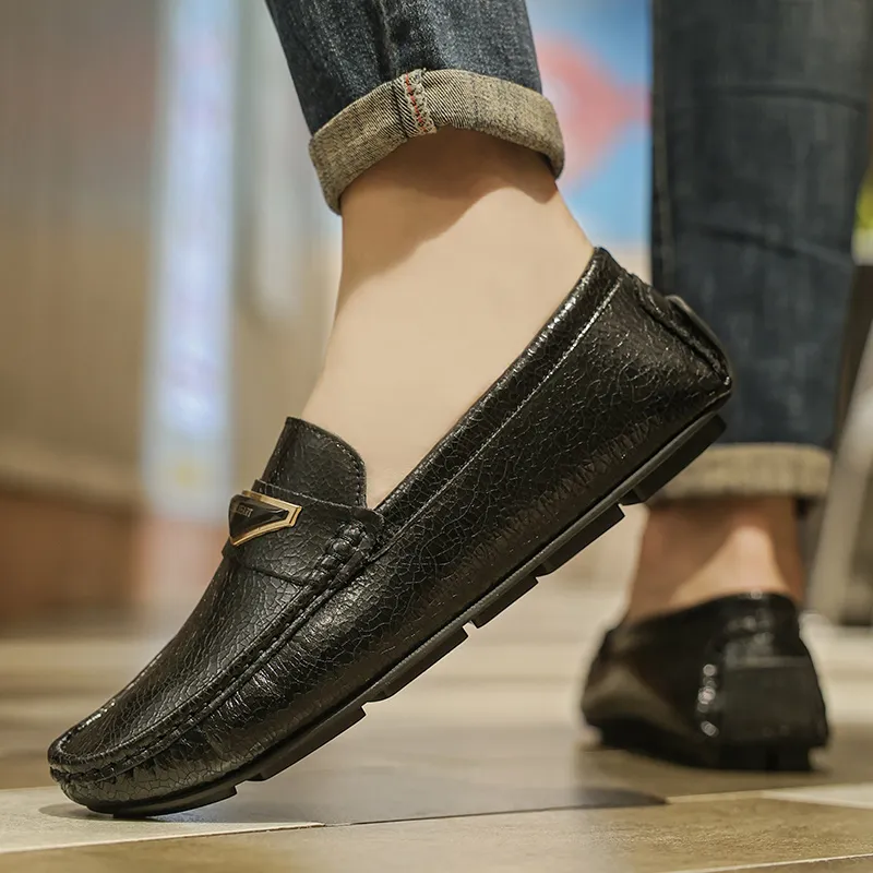 KUPE Gommino Loafers Men Black/Silver-3