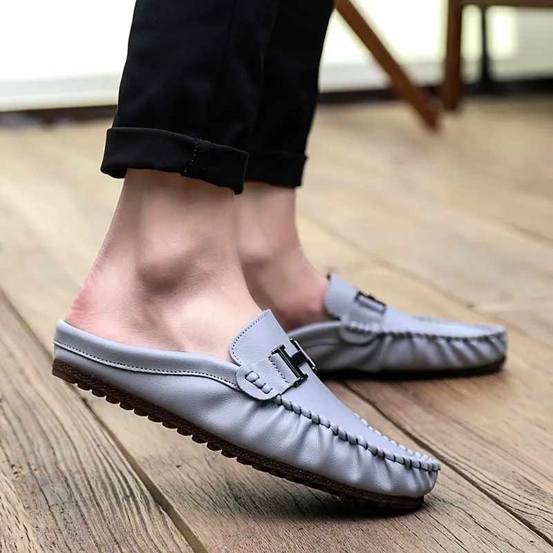 KUPE Abrasion-Resistant Wrap-toe Slippers Men's-16