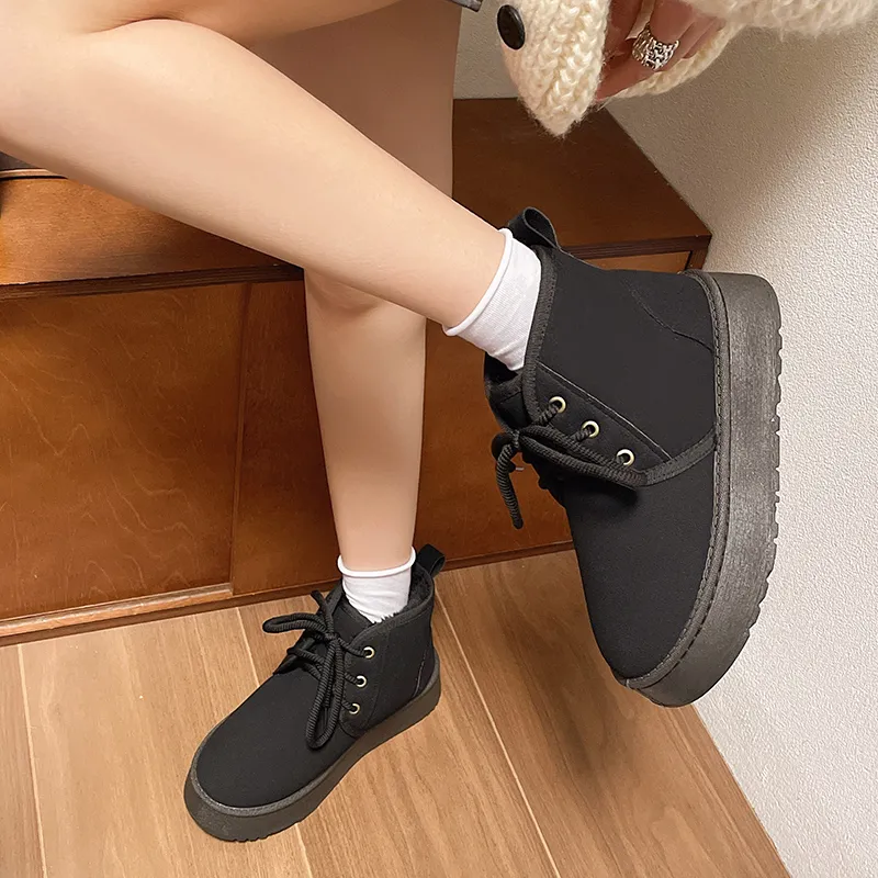 KUPE Warm Cushioning Height Increasing Coverage Short Snow Boots Women's-10