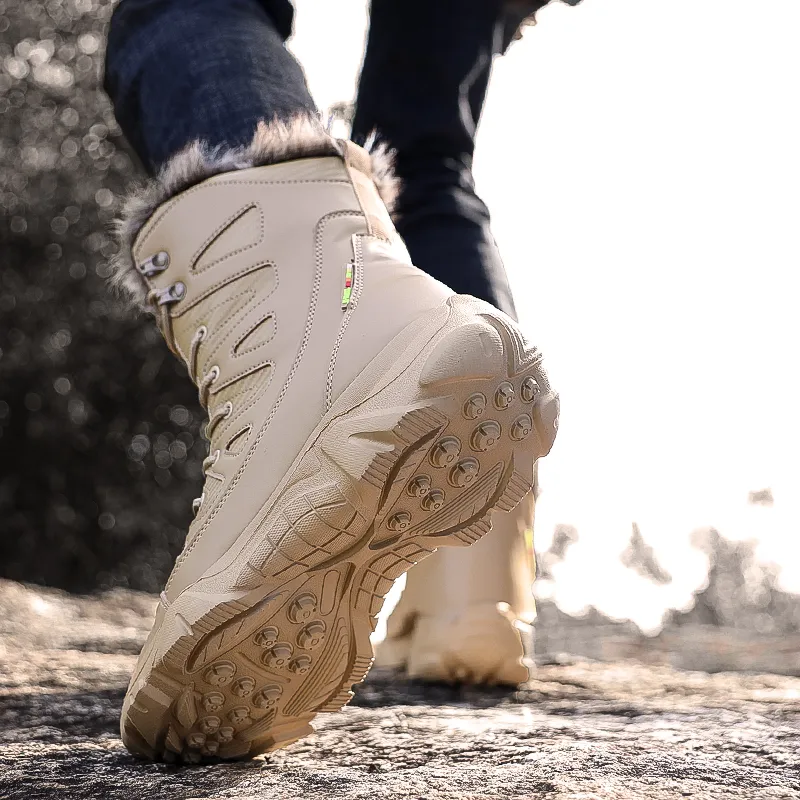 KUPE Slip Resistant Coverage Short Snow Boots Men's-7