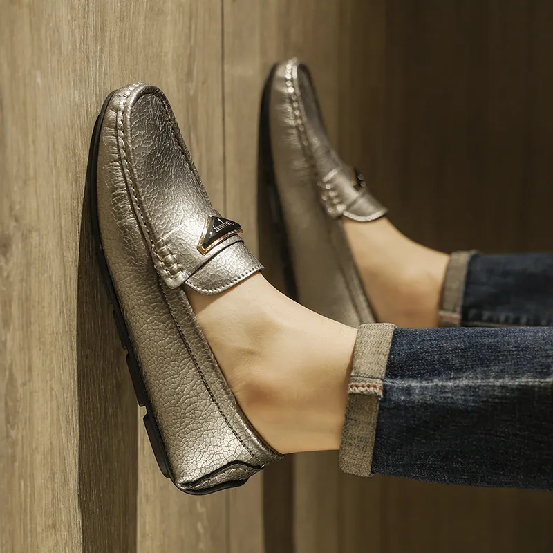 KUPE Gommino Loafers Men Black/Silver-6