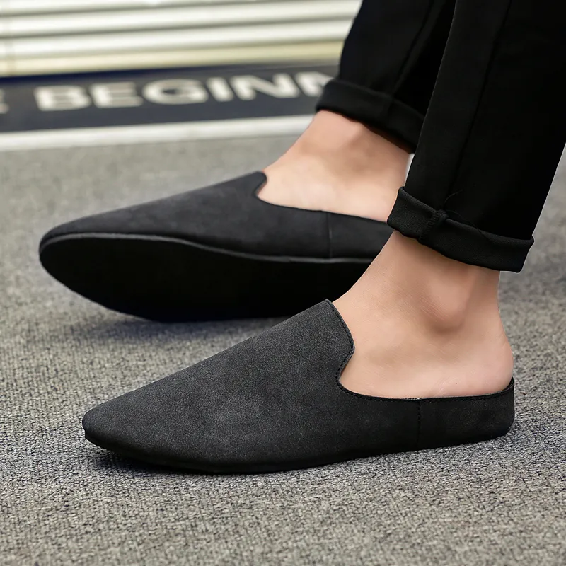 KUPE Rubber Sole Slip Resistant Closed Toe Slippers Men's-11