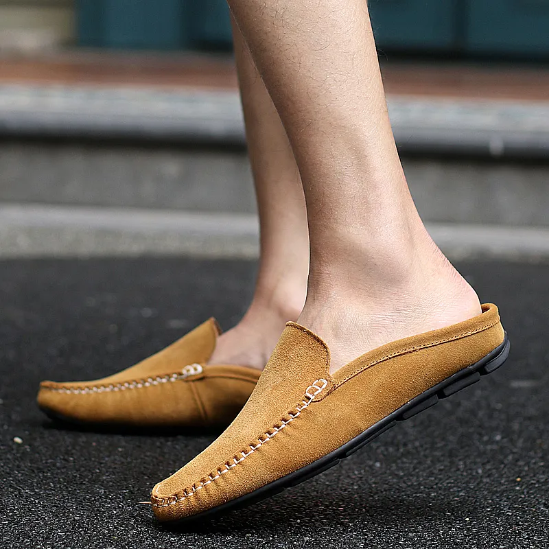 KUPE Slip-Resistant Wrap-toe Slippers Men's-8