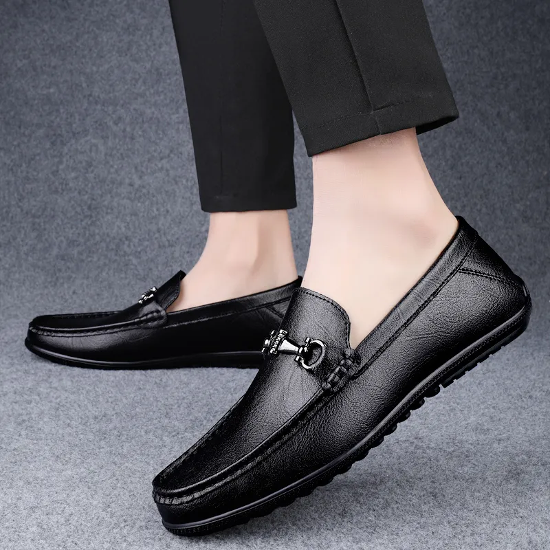 KUPE Gommino Loafers Men Gray-1