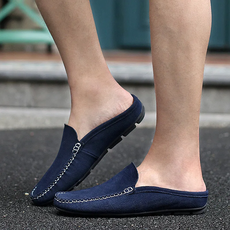 KUPE Slip-Resistant Wrap-toe Slippers Men's-3