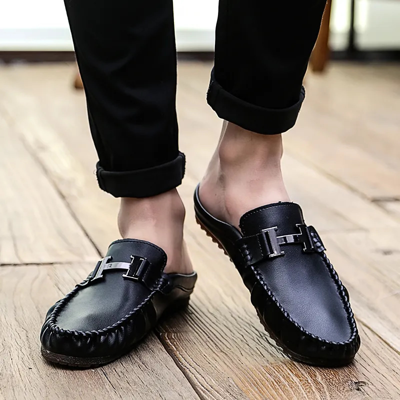 KUPE Abrasion-Resistant Wrap-toe Slippers Men's-5