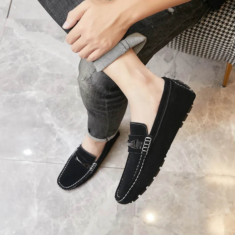 KUPE Gommino Loafers Men Black-1