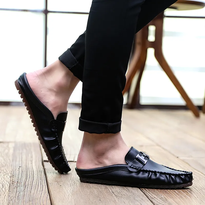KUPE Abrasion-Resistant Wrap-toe Slippers Men's-4