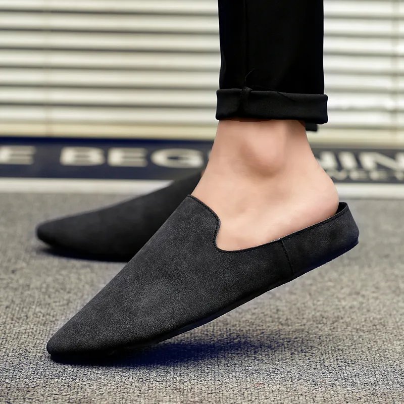 KUPE Rubber Sole Slip Resistant Closed Toe Slippers Men's-8